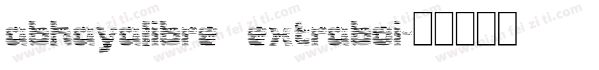 abhayalibre extraboi字体转换